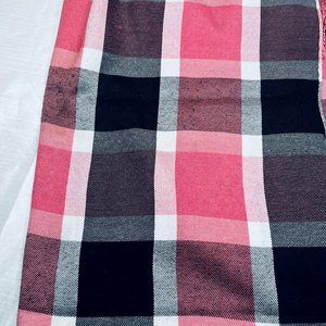 NWT Handmade Scarf by Sana – Pink & Black Check Design